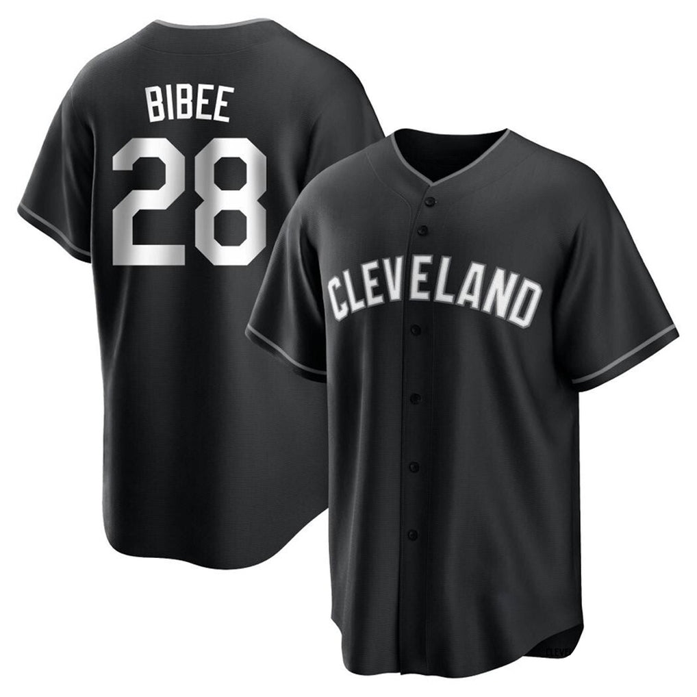 Crovyle C.Guardians #28 Tanner Bibee Player Black Home Game Stitched Jerseys