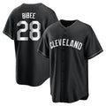 Crovyle C.Guardians #28 Tanner Bibee Player Black Home Game Stitched Jerseys