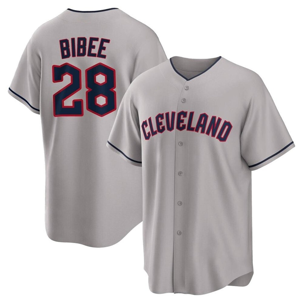 Crovyle C.Guardians #28 Tanner Bibee Player Gray Game Home Stitched Jerseys