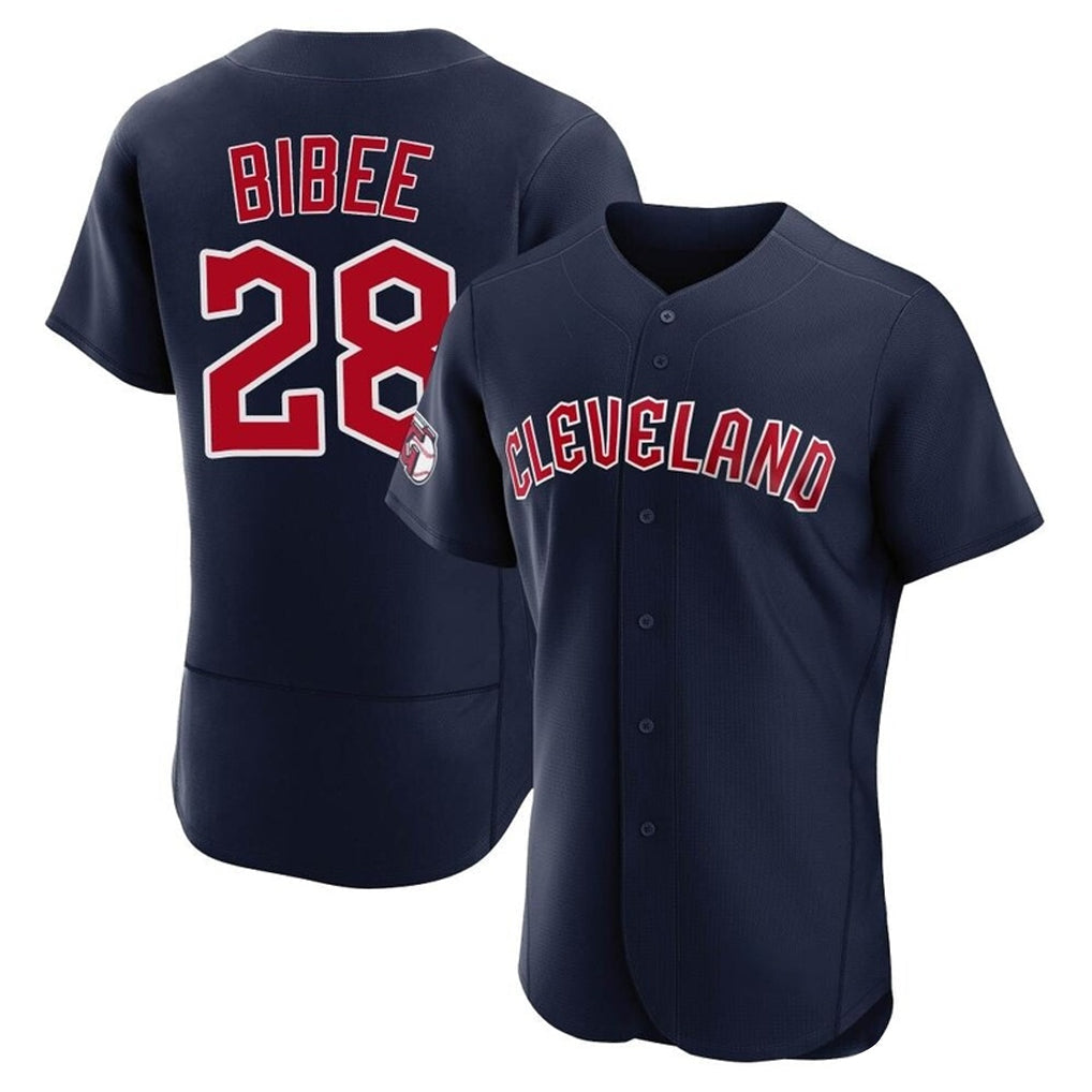 Crovyle C.Guardians #28 Tanner Bibee Player Navy Limited Elite Home Stitched Jerseys