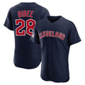 Crovyle C.Guardians #28 Tanner Bibee Player Navy Limited Elite Home Stitched Jerseys