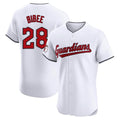 Crovyle C.Guardians #28 Tanner Bibee Player White Limited Elite Home Stitched Jerseys