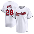 Crovyle C.Guardians #28 Tanner Bibee Player White Limited Home Stitched Jerseys