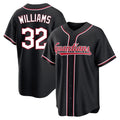 Crovyle C.Guardians #32 Gavin Williams Player Black Fashion Out Home Game Stitched Jerseys