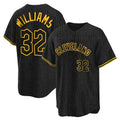 Crovyle C.Guardians #32 Gavin Williams Player Black Snake Skin City Home Game Stitched Jerseys