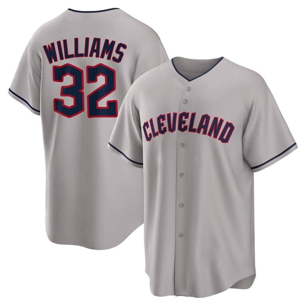 Crovyle C.Guardians #32 Gavin Williams Player Gray Game Home Stitched Jerseys