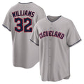 Crovyle C.Guardians #32 Gavin Williams Player Gray Game Home Stitched Jerseys