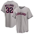 Crovyle C.Guardians #32 Gavin Williams Player Gray Game Home Stitched Jerseys