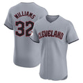 Crovyle C.Guardians #32 Gavin Williams Player Gray Road Limited Elite Home Stitched Jerseys
