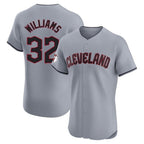 Crovyle C.Guardians #32 Gavin Williams Player Gray Road Limited Elite Home Stitched Jerseys