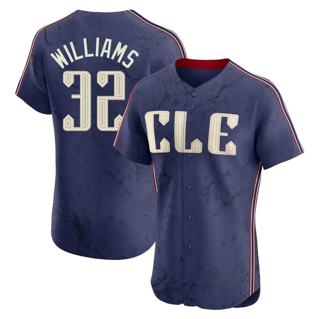 Crovyle C.Guardians #32 Gavin Williams Player Navy City Connect Limited Elite Home Stitched Jerseys