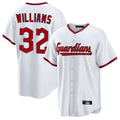 Crovyle C.Guardians #32 Gavin Williams Player White Game Home Stitched Jerseys