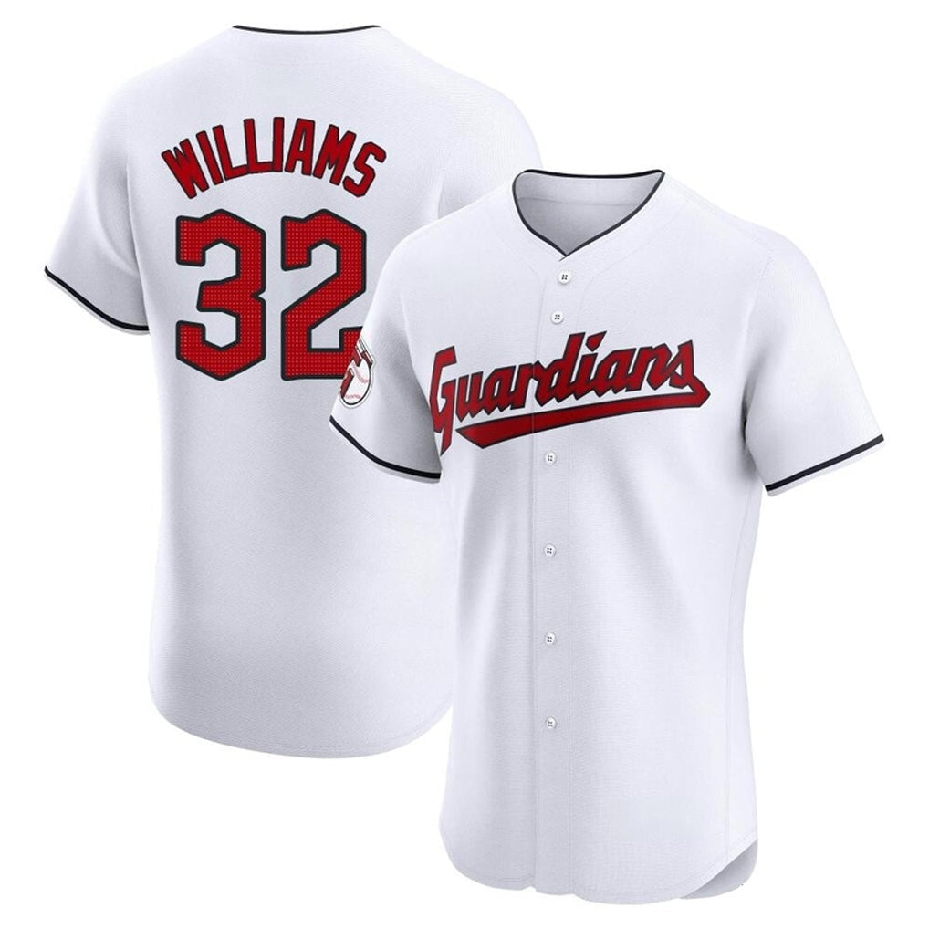 Crovyle C.Guardians #32 Gavin Williams Player White Limited Elite Home Stitched Jerseys