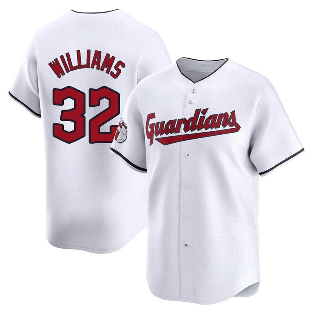 Crovyle C.Guardians #32 Gavin Williams Player White Limited Home Stitched Jerseys