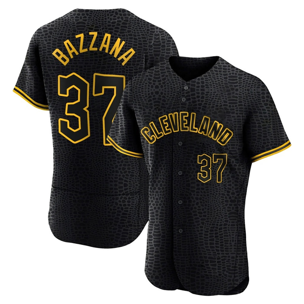 Crovyle C.Guardians #37 Travis Bazzana Player Black Snake Skin City Limited Elite Home Stitched Jerseys