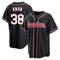 Crovyle C.Guardians #38 Steven Kwan Player Black Fashion Out Home Game Stitched Jerseys