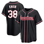 Crovyle C.Guardians #38 Steven Kwan Player Black Fashion Out Home Game Stitched Jerseys