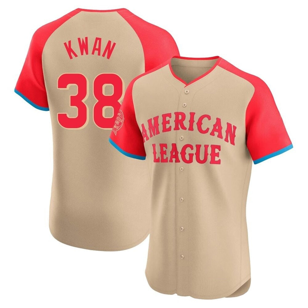 Crovyle C.Guardians #38 Steven Kwan Player Cream American League All-Star Limited Elite Home Stitched Jerseys