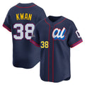 Crovyle C.Guardians #38 Steven Kwan Player Navy American League All-Star Edition Limited Home Stitched Jerseys
