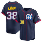 Crovyle C.Guardians #38 Steven Kwan Player Navy American League All-Star Edition Limited Home Stitched Jerseys