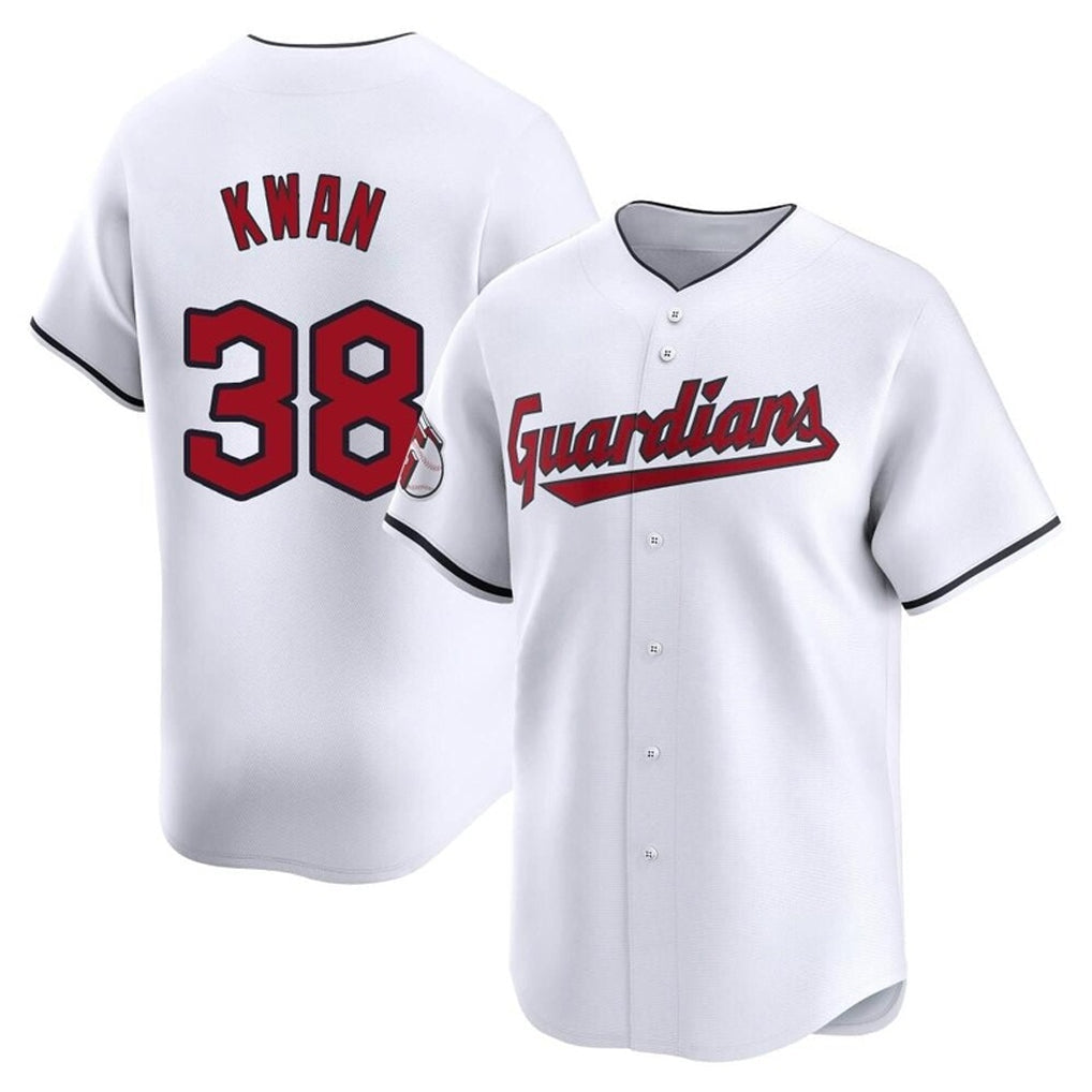 Crovyle C.Guardians #38 Steven Kwan Player White Limited Home Stitched Jerseys