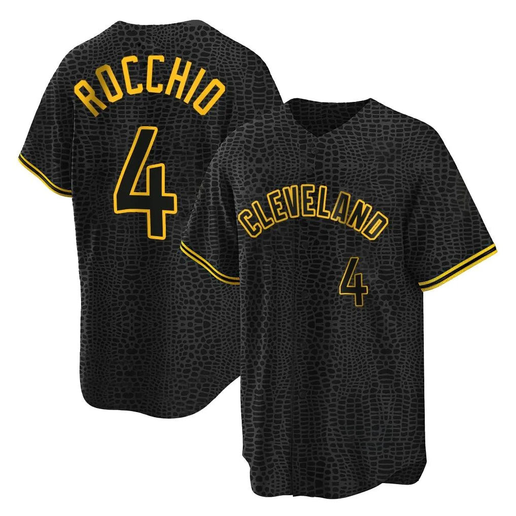 Crovyle C.Guardians #4 Brayan Rocchio Player Black Snake Skin City Home Game Stitched Jerseys