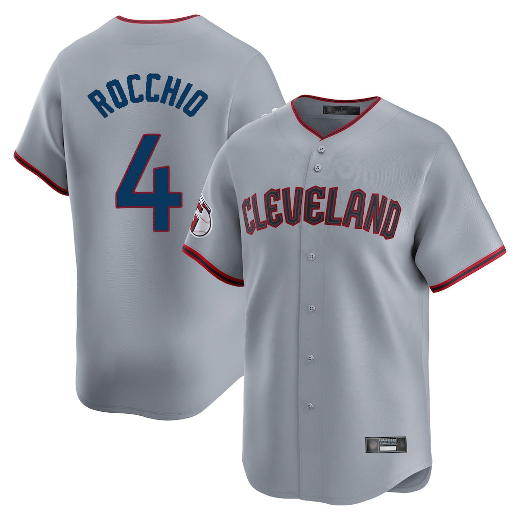 Crovyle C.Guardians #4 Brayan Rocchio Player Gray Road Limited Home Game Stitched Jerseys