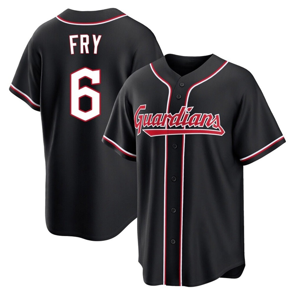 Crovyle C.Guardians #6 David Fry Player Black Fashion Out Home Game Stitched Jerseys