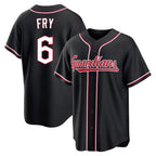Crovyle C.Guardians #6 David Fry Player Black Fashion Out Home Game Stitched Jerseys