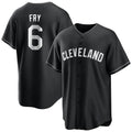 Crovyle C.Guardians #6 David Fry Player Black Home Game Stitched Jerseys
