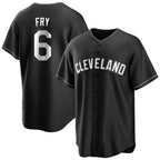 Crovyle C.Guardians #6 David Fry Player Black Home Game Stitched Jerseys