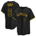 Crovyle C.Guardians #6 David Fry Player Black Snake Skin City Home Game Stitched Jerseys