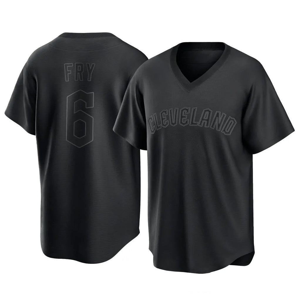 Crovyle C.Guardians #6 David Fry Player Black T-shirt Home Game Stitched Jerseys