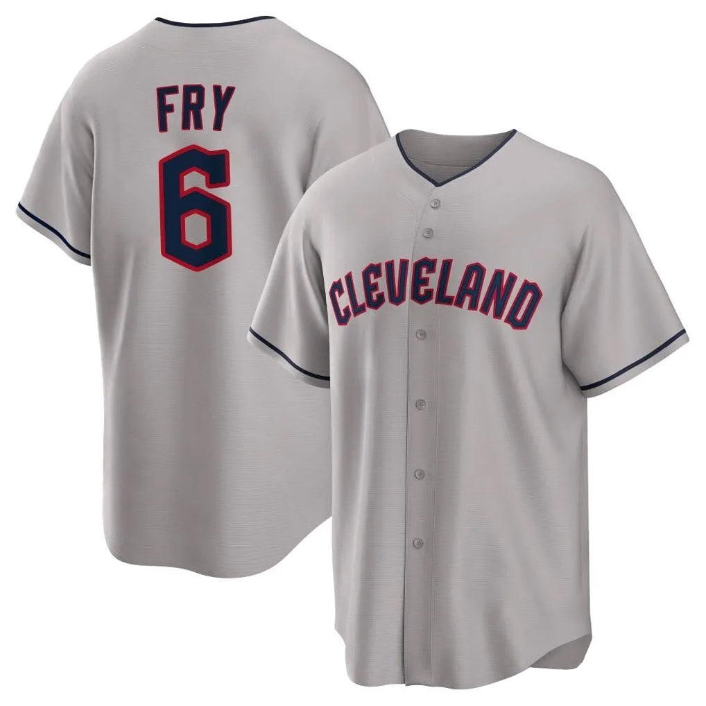 Crovyle C.Guardians #6 David Fry Player Gray Game Home Stitched Jerseys