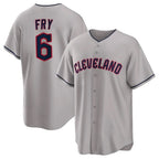 Crovyle C.Guardians #6 David Fry Player Gray Game Home Stitched Jerseys