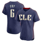 Crovyle C.Guardians #6 David Fry Player Navy City Connect Limited Elite Home Stitched Jerseys