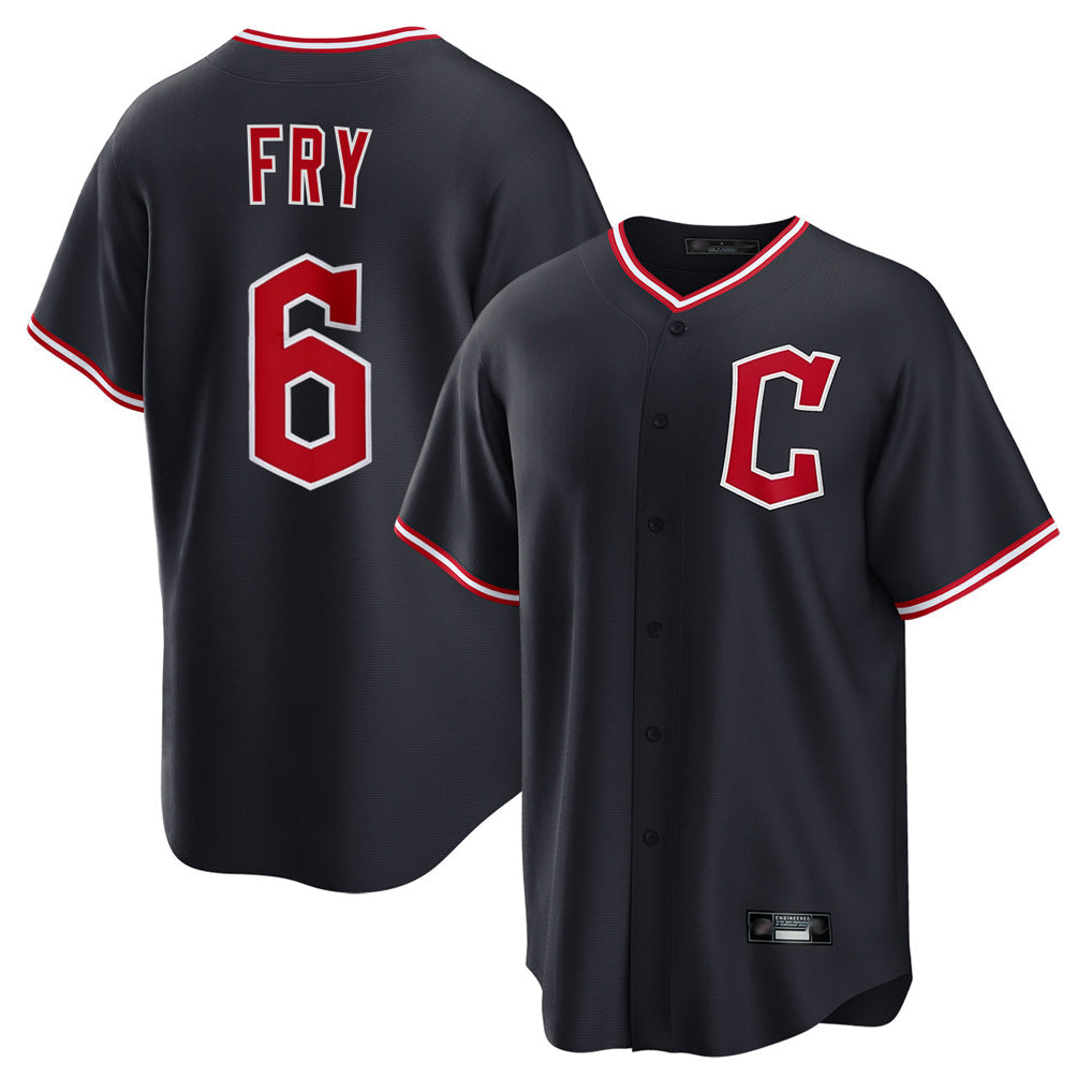 Crovyle C.Guardians #6 David Fry Player Navy Home Game Stitched Jerseys