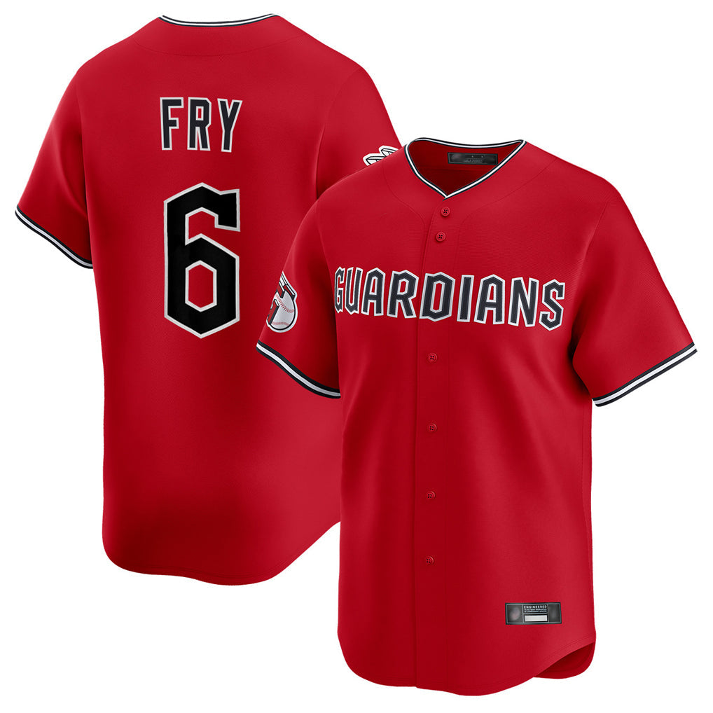 Crovyle C.Guardians #6 David Fry Player Red Limited Home Stitched Jerseys