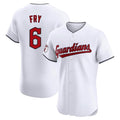 Crovyle C.Guardians #6 David Fry Player White Limited Elite Home Stitched Jerseys