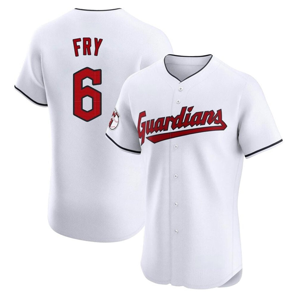 Crovyle C.Guardians #6 David Fry Player White Limited Elite Home Stitched Jerseys