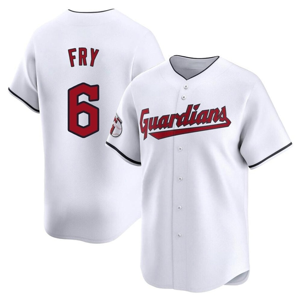 Crovyle C.Guardians #6 David Fry Player White Limited Home Stitched Jerseys