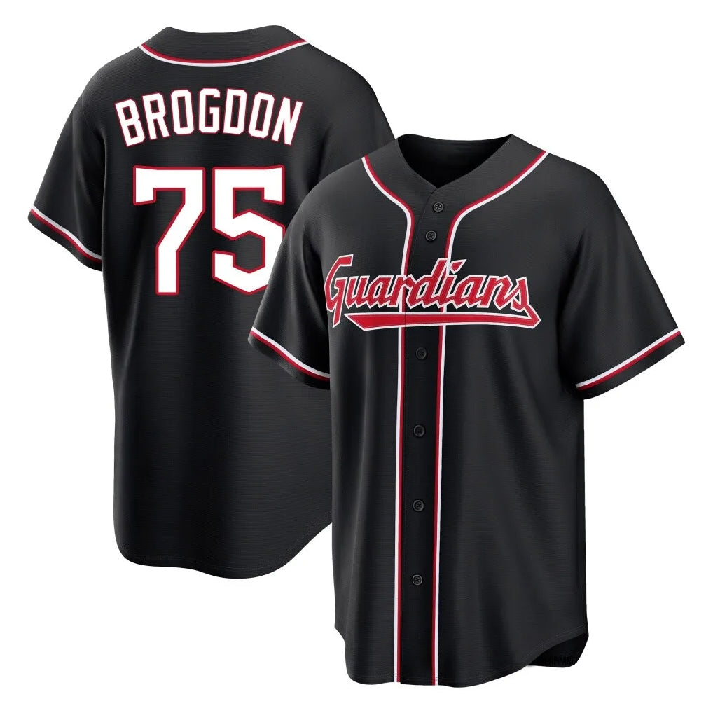 Crovyle C.Guardians #75 Connor Brogdon Player Black Fashion Out Home Game Stitched Jerseys