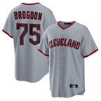 Crovyle C.Guardians #75 Connor Brogdon Player Gray Home Game Stitched Jerseys