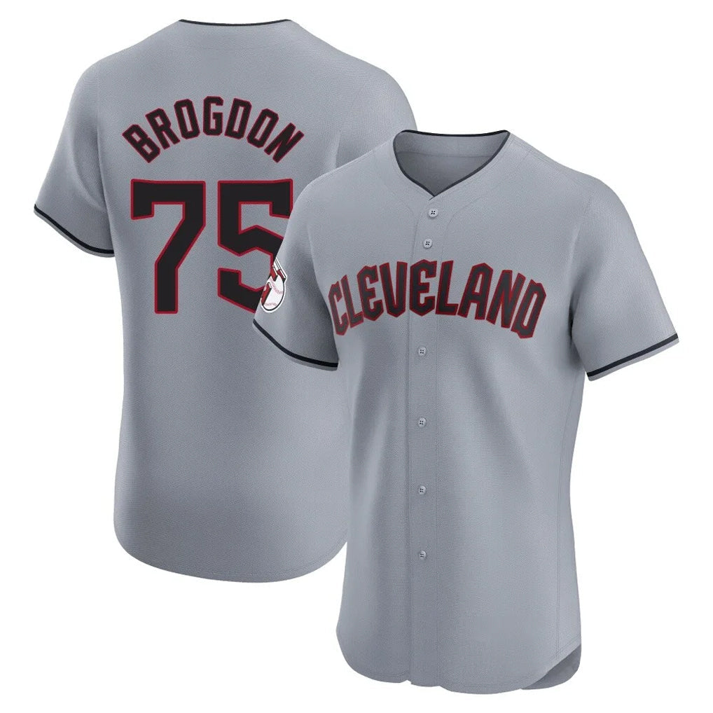 Crovyle C.Guardians #75 Connor Brogdon Player Gray Road Limited Elite Home Stitched Jerseys