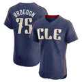Crovyle C.Guardians #75 Connor Brogdon Player Navy City Connect Limited Elite Home Stitched Jerseys