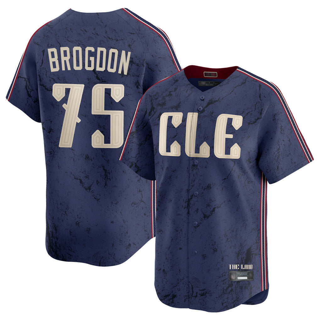Crovyle C.Guardians #75 Connor Brogdon Player Navy City Connect Limited Home Stitched Jerseys