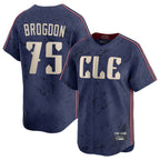 Crovyle C.Guardians #75 Connor Brogdon Player Navy City Connect Limited Home Stitched Jerseys