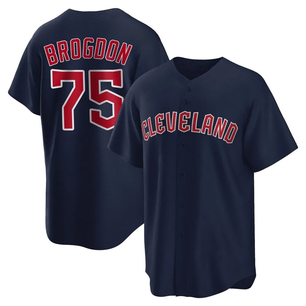 Crovyle C.Guardians #75 Connor Brogdon Player Navy Game Home Stitched Jerseys