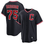 Crovyle C.Guardians #75 Connor Brogdon Player Navy Home Game Stitched Jerseys