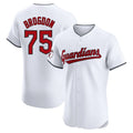 Crovyle C.Guardians #75 Connor Brogdon Player White Limited Elite Home Stitched Jerseys